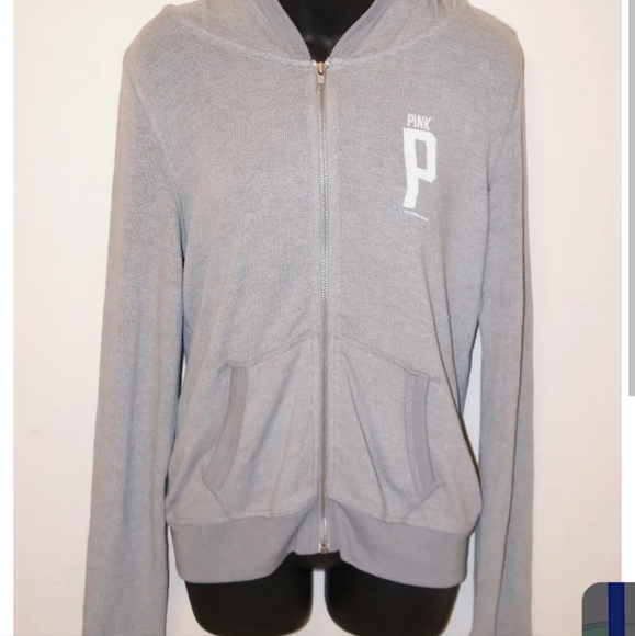 STUNNING VS PINK SOFT KNIT P LOGO HOODIE - Picture 1 of 7